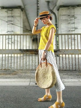 「petitcro」｜「アイテム（サンダル）」を使った、IMOKOさん（レディース・170cm）の夏コーディネート