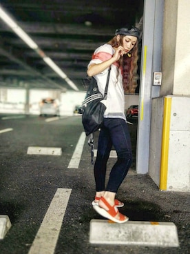 「FREAK'S STORE（フリークスストア）のアイテム（ハンチング/ベレー帽）」を使った、IMOKOさん（レディース・170cm）の夏コーディネート