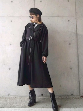 「GeeRA（ジーラ）のアイテム（その他アウター）」を使った、IMOKOさん（レディース・170cm）の春コーディネート