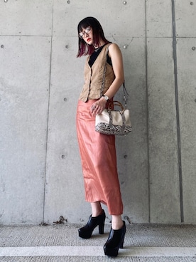 「Alto（アルト）のアイテム」を使った、IMOKOさん（レディース・170cm）の夏コーディネート