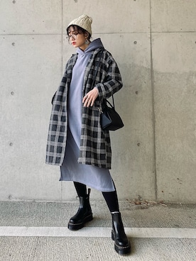 「socolla（ソコラ）のアイテム（ワンピース/ドレス）」を使った、IMOKOさん（レディース・170cm）の冬コーディネート