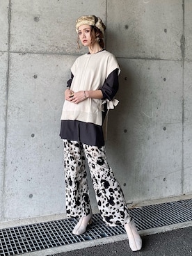 「タッセルピアス」｜IMOKOさん（レディース・170cm）の冬コーディネート