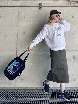 「アイテム（ウィッグ）」を使った、IMOKOさん（レディース・170cm）の春コーディネート