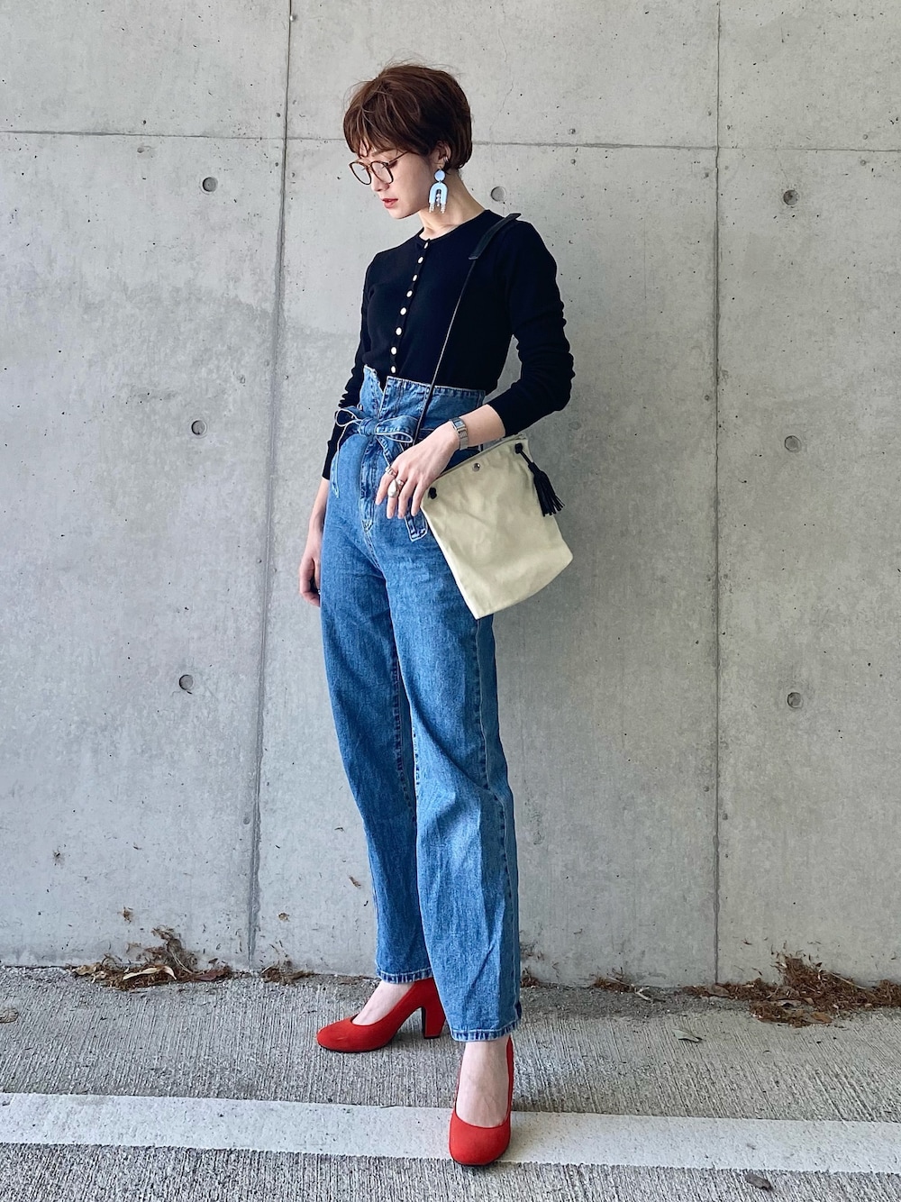 IMOKO｜agnes b.のカーディガン/ボレロを使ったコーディネート - WEAR