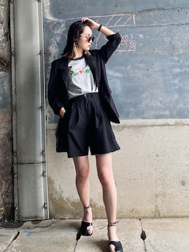 「gol.(ゴル)のアイテム」を使った、IMOKOさん(レディース・170cm)の春コーディネート