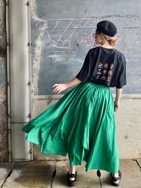 「ウィッグ」｜「アイテム（その他）」を使った、IMOKOさん（レディース・170cm）の夏コーディネート