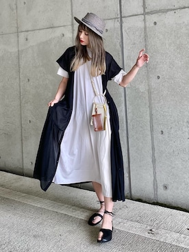 「ウィッグ」｜「アイテム（その他）」を使った、IMOKOさん（レディース・170cm）の夏コーディネート