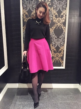 「M.deux（エムドゥ）のアイテム（シューズ）」を使った、miyaさん（レディース・155cm）の冬コーディネート