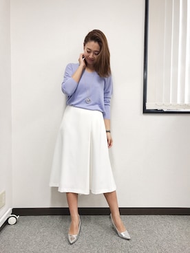 「M.deux（エムドゥ）のアイテム（アクセサリー）」を使った、miyaさん（レディース・155cm）の冬コーディネート