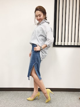 「M.deux（エムドゥ）のアイテム」を使った、miyaさん（レディース・155cm）の冬コーディネート