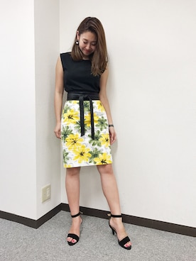 「M.deux（エムドゥ）のアイテム（タンクトップ）」を使った、miyaさん（レディース・155cm）の夏コーディネート