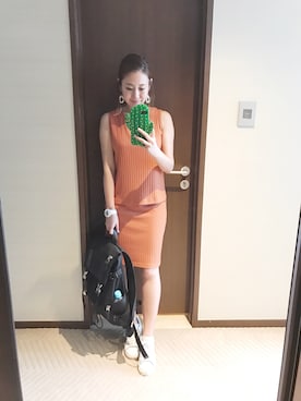 「M.deux」｜「アイテム（シューズ）」を使った、miyaさん（レディース・155cm）の夏コーディネート