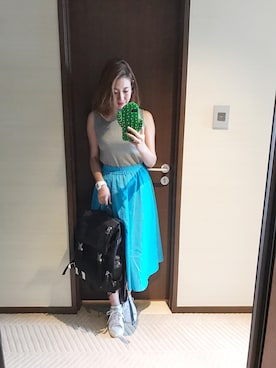 「M.deux」｜「アイテム（シューズ）」を使った、miyaさん（レディース・155cm）の夏コーディネート