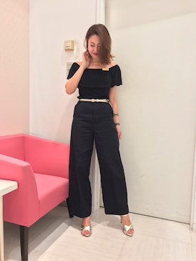 「オフショルダー」｜miyaさん（レディース・155cm・30代）の夏コーディネート