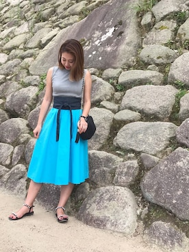「M.deux（エムドゥ）のアイテム（シューズ）」を使った、miyaさん（レディース・155cm）の秋コーディネート