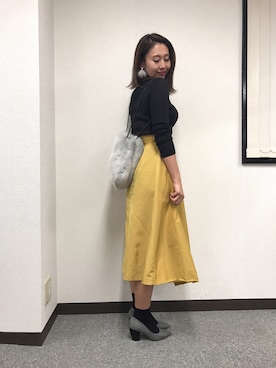 「アイテム（ピアス（両耳用））」を使った、miyaさん（レディース・155cm・30代）の秋コーディネート