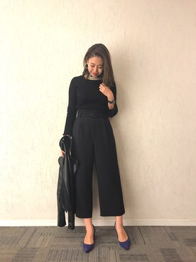 「M.deux（エムドゥ）のアイテム（アクセサリー）」を使った、miyaさん（レディース・155cm）の秋コーディネート