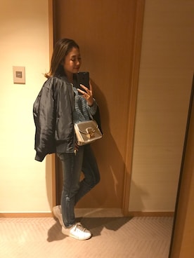 「M.deux」｜「アイテム（シューズ）」を使った、miyaさん（レディース・155cm）の冬コーディネート