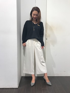「フロントイン」｜miyaさん（レディース・155cm）の冬コーディネート