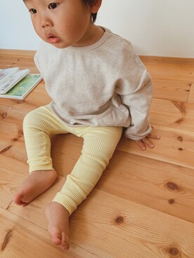 「アイテム（スウェット）」を使った、aoba___さん（キッズ・80cm）の春コーディネート