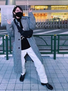 「JUN MIKAMI（ジュンミカミ）のアイテム」を使った、マワリさん（レディース・166cm）の春コーディネート