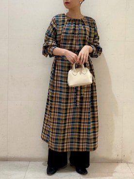 「qualite（カリテ）のアイテム（ワンピース）」を使った、mio daijoさん（レディース・154cm）の秋コーディネート