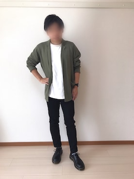 「Dr. Martens（ドクターマーチン）のDr.Martens / ドクターマーチン 1461 3EYE GIBSON SHOE 3ホール ギブソン シューズ ブーツ（ブーツ）」を使った、EI goodさん（メンズ・164cm）の秋コーディネート