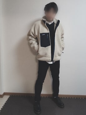 「Dr. Martens（ドクターマーチン）のDr.Martens / ドクターマーチン 1461 3EYE GIBSON SHOE 3ホール ギブソン シューズ ブーツ（ブーツ）」を使った、EI goodさん（メンズ・164cm）の冬コーディネート