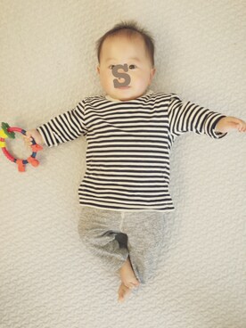 mameさん（キッズ・70cm）の春コーディネート