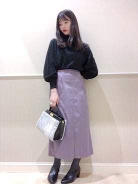 「レプシィム(LEPSIM)」｜「アイテム（ハンドバッグ）」を使った、miさん（レディース・160cm）の秋コーディネート