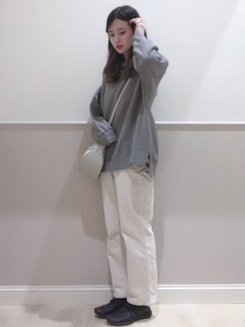 「レプシィム(LEPSIM)」｜「アイテム（パーカー）」を使った、miさん（レディース・160cm）の秋コーディネート