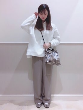 「レプシィム(LEPSIM)」｜「アイテム（パーカー）」を使った、miさん（レディース・160cm）の冬コーディネート