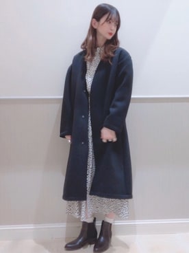 「アニマル」｜「アイテム（その他アウター）」を使った、miさん（レディース・160cm）の冬コーディネート