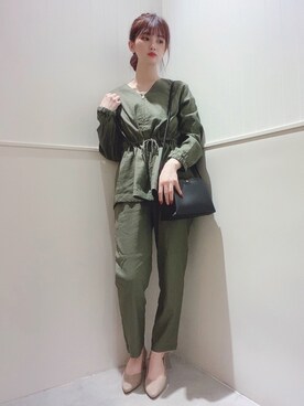 「レプシィム(LEPSIM)」｜「アイテム（ブルゾン）」を使った、miさん（レディース・160cm）の春コーディネート