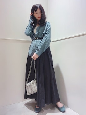 「スカーチョ」｜「アイテム（その他）」を使った、miさん（レディース・160cm）の春コーディネート