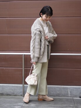 「B:MING by BEAMS（ビーミングバイビームス）のアイテム（その他パンツ）」を使った、miku kawamuraさん（レディース・157cm）の秋コーディネート