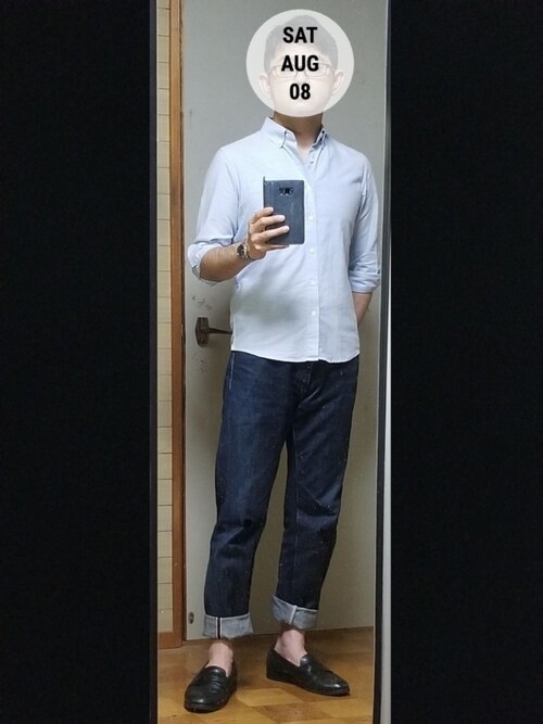 Ryu1ro 桃太郎ジーンズのデニムパンツを使ったコーディネート Wear