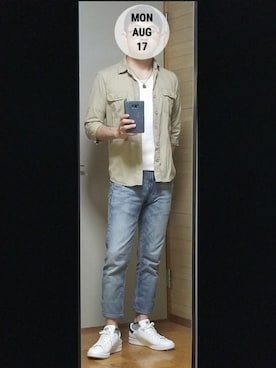 「ベージュコーデ」｜Ryu1roさん（メンズ・170cm・40代）の夏コーディネート