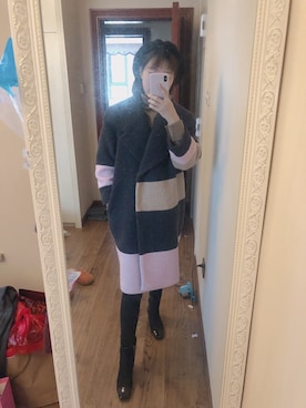 「DAZZLE（ダズル）のアイテム（ジャケット/アウター）」を使った、鹅妹子婴さん（レディース・158cm）の冬コーディネート