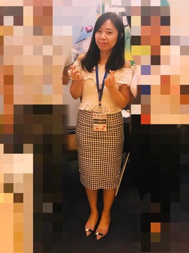 「PRIMA（プリマ）のアイテム」を使った、Vivian Yehさん（レディース・161cm）の春コーディネート