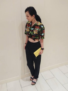 「hystericglamour」｜「アイテム（財布/小物）」を使った、haruka.Mさん（レディース・160cm）の春コーディネート
