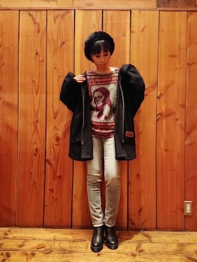 「HYSTERIC GLAMOUR（ヒステリックグラマー）のアイテム（モッズコート）」を使った、haruka.Mさん（レディース・160cm）の秋コーディネート