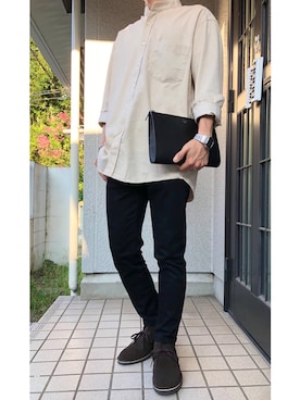 「G-SHOCK」｜「アイテム（ブーツ）」を使った、back8ykさん（メンズ・172cm）の秋コーディネート