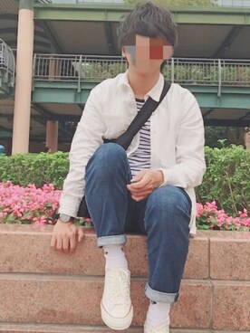 「DW（ディーダブリュー）のアイテム」を使った、シュンさん（メンズ・170cm）の冬コーディネート