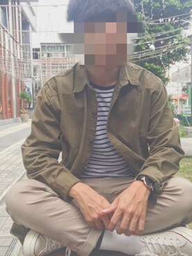 「DW（ディーダブリュー）のアイテム」を使った、シュンさん（メンズ・170cm）の冬コーディネート