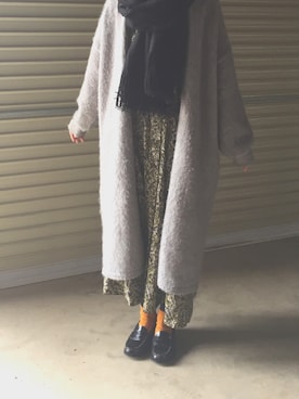 「ゆるずる」｜「アイテム（ワンピース/ドレス）」を使った、みさこさん（レディース・157cm）の冬コーディネート
