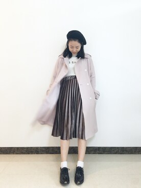「LAP（ラップ）のアイテム（マウンテンパーカー）」を使った、一周_fishさん（レディース・157cm）の秋コーディネート