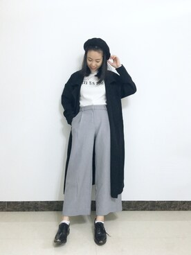 「LAP（ラップ）のアイテム（ジャケット/アウター）」を使った、一周_fishさん（レディース・157cm）の冬コーディネート