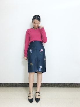 「Keepsake（キープセイク）のアイテム（スカート）」を使った、一周_fishさん（レディース・157cm）の冬コーディネート