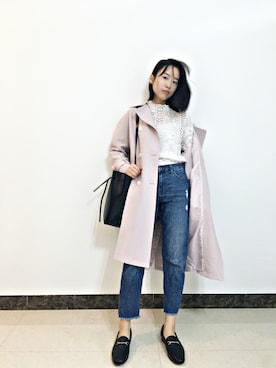 「LAP（ラップ）のアイテム」を使った、一周_fishさん（レディース・157cm）の秋コーディネート